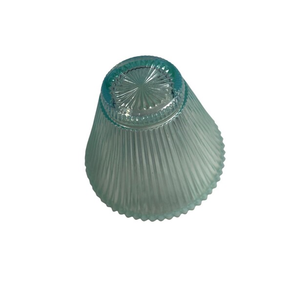 Vintage Vertical Ribbed Flared Bowl Opalescent MCM - Picture 14 of 15